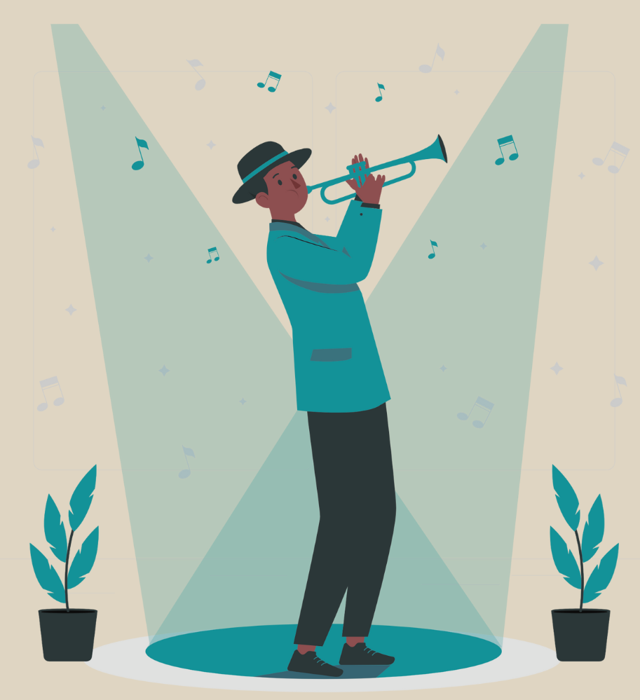 Person Blowing Horn